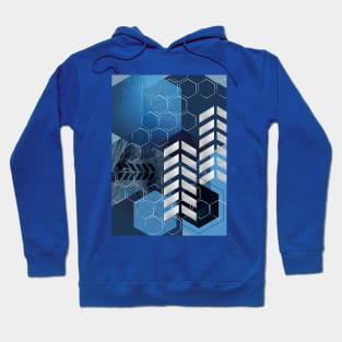 Blue GeoLuxe No. 2 Hoodie